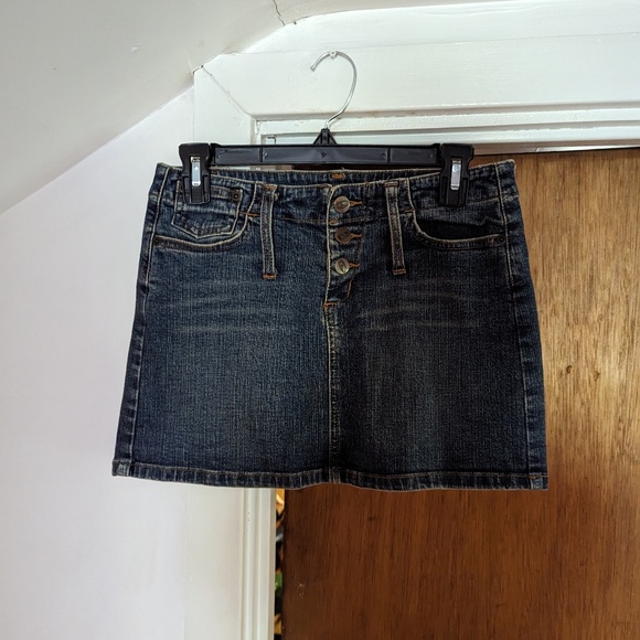 BONGO Y2K DARK DENIM JUNIOR'S SIZE 5 MINI SKIRT - Picture 1 of 3